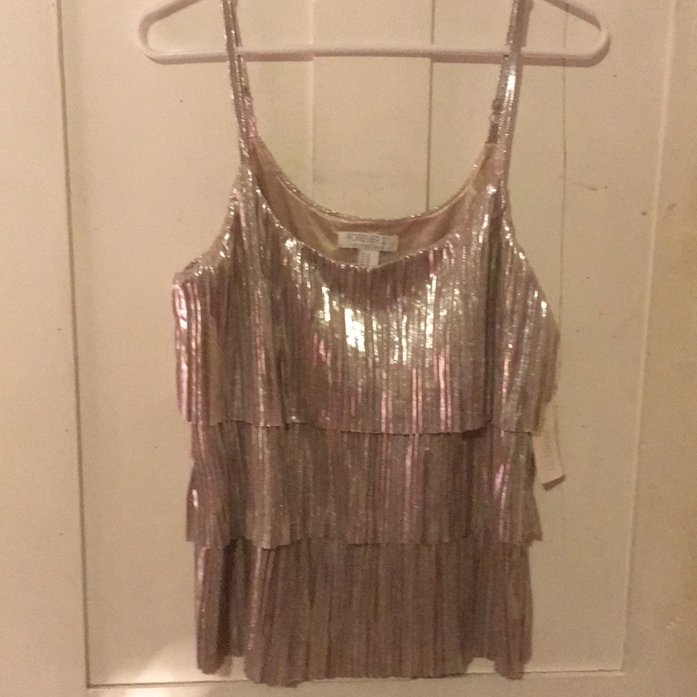 Gold tank top